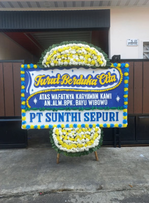 Papan Bunga Duka di Takisung
